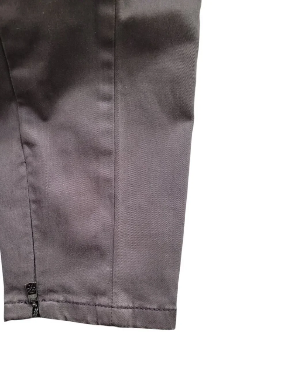 Tory Burch Casual Legging Pants Washed Gray Zip Hem Stretch Skinny Size 29